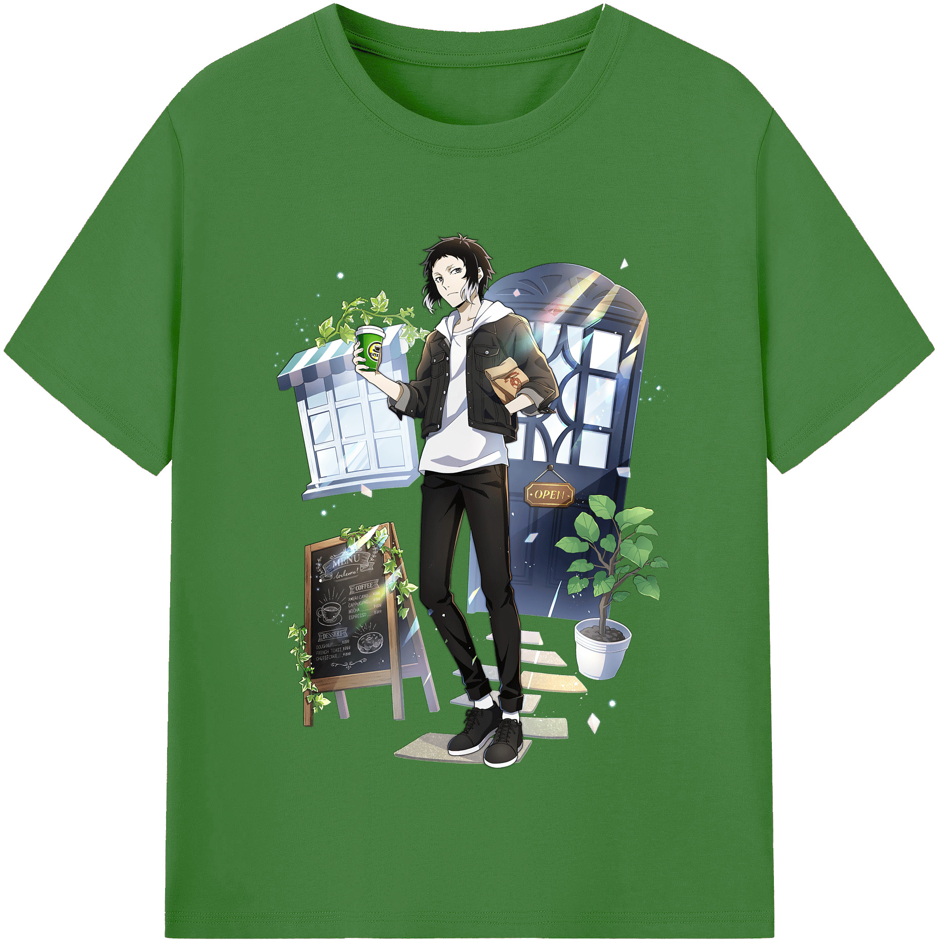 （画像用） 文豪ストレイドッグス Bungo Stray Dogs レディースカジュアルプリントTシャツ（綿100％）